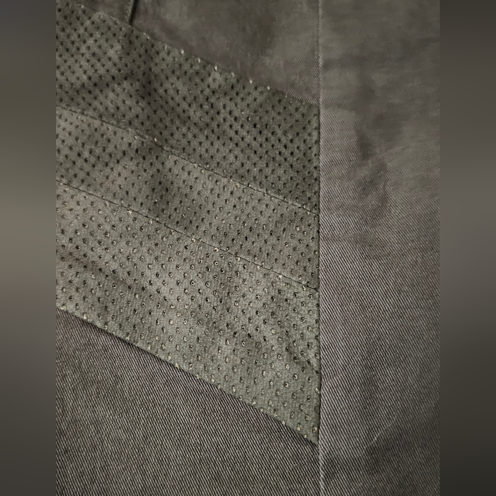 rag & bone Halifax Leather-Panel Moto Jeans Size 26 Army Military Green New NWOT - Picture 9 of 10